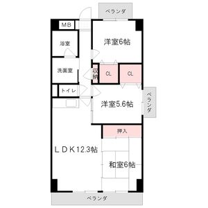 カーサ薬師寺の間取り