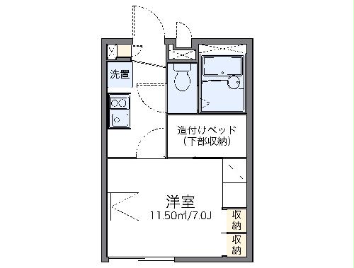 レオパレスさくらんぼの間取り