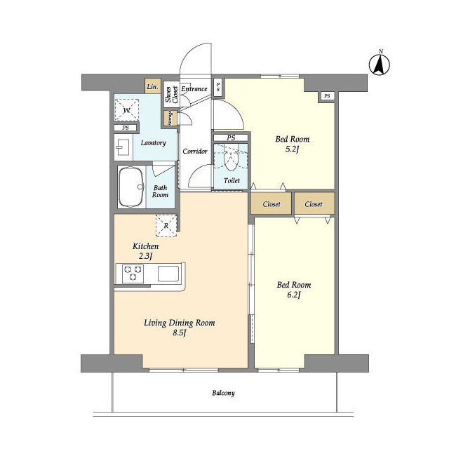 LIBR GRANT 藤沢の間取り