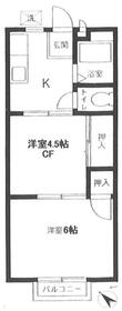 平井ハイツ・207号室の間取り