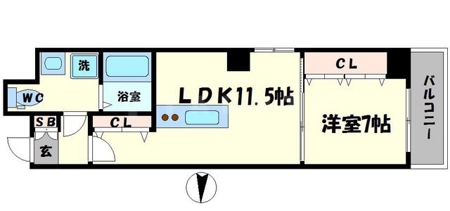 オブリオポルタ上町台の間取り
