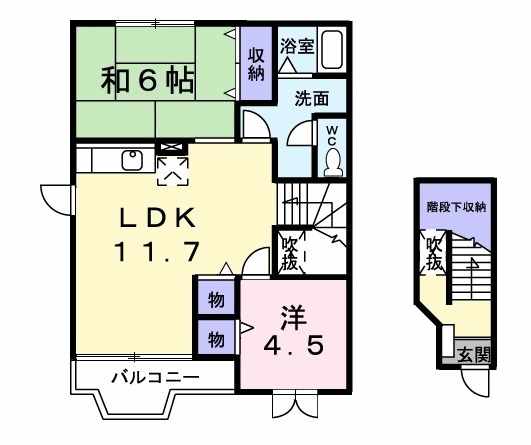 メイプルタウンAの間取り
