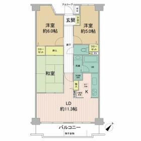ダイアパレス上福岡Ⅲの間取り