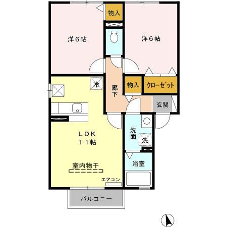 ソレアード Ⅲの間取り