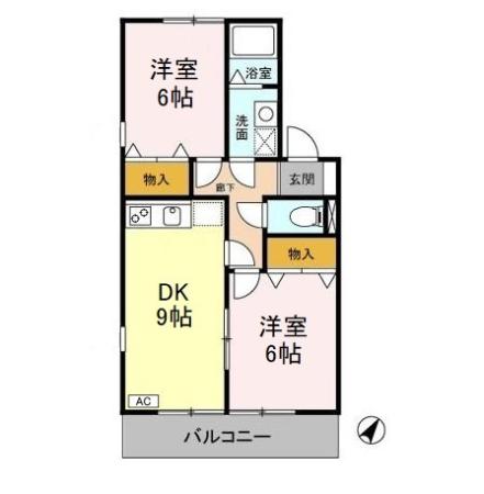 パルシャルマン DEの間取り