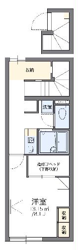 レオパレスダンデライオン　Ⅲ・204号室の間取り