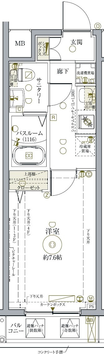 クレヴィスタ練馬武蔵関の間取り