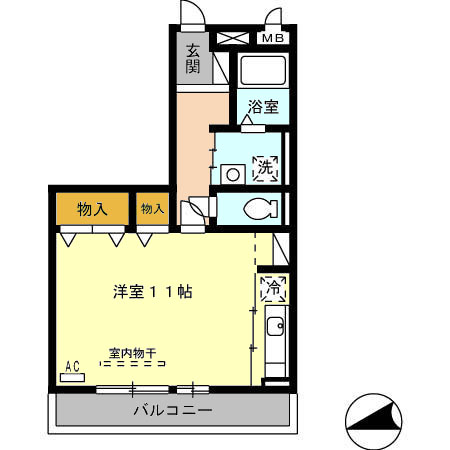 アミティエ（ヨネヤマチョウ）の間取り