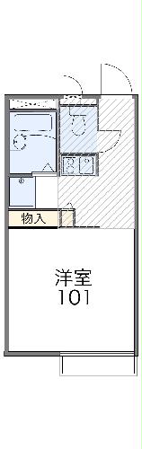 レオパレスシェソワ 美原の間取り