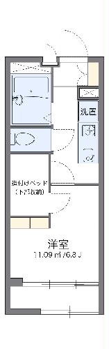 レオパレス中央Ⅱの間取り