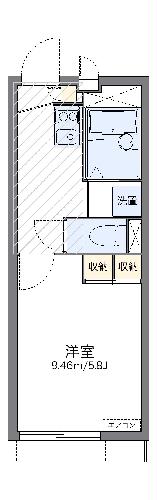 レオパレス上台ハイツ・102号室の間取り