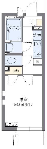 クレイノグレイス・101号室の間取り