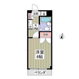 ホワイトピア　Ⅰ・306号室の間取り
