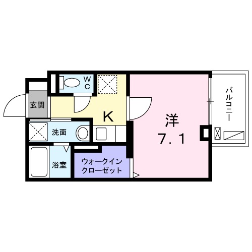 プライズコートAKATSUKAの間取り