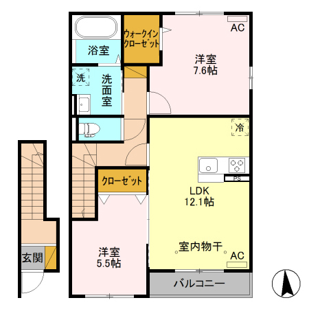 シルクロード 万葉 Bの間取り