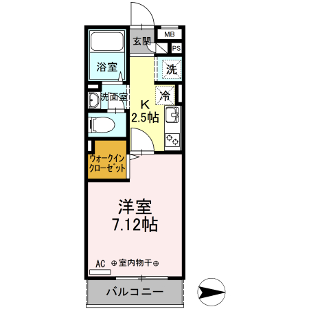 アクシス・ウィルIIの間取り