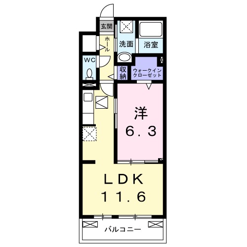 クオーレDの間取り