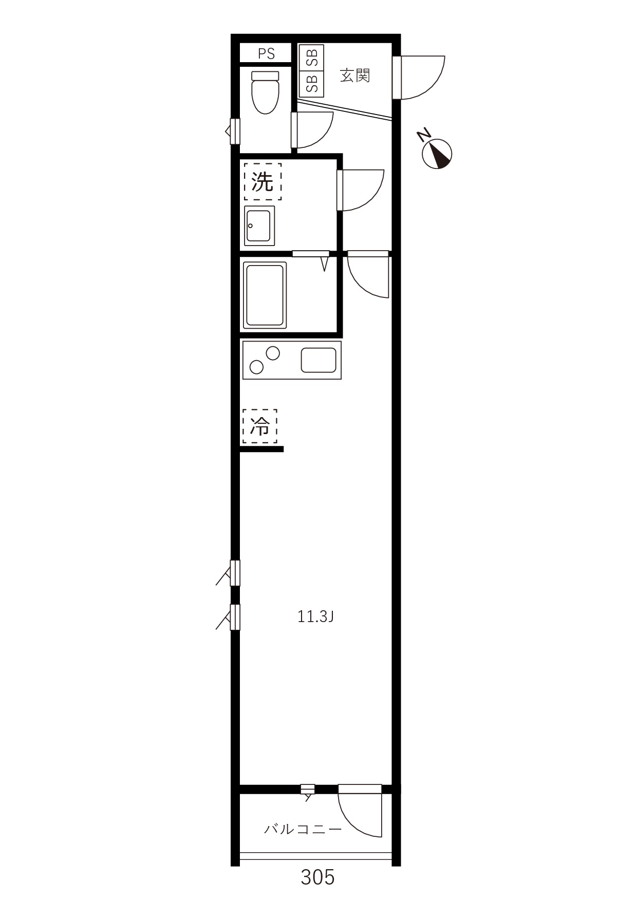 青砥ドットの間取り