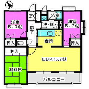 ガーデンハイツ志免の間取り