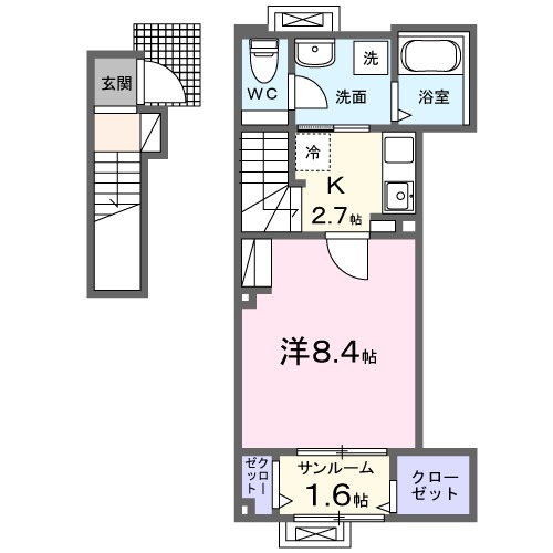 エリタージュ Ⅰの間取り