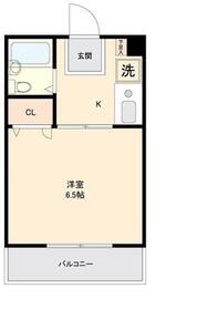 シャトレーヌ南加瀬・303号室の間取り