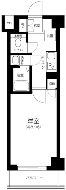 GENOVIA練馬高野台ｓｋｙｒｕｎ・314号室の間取り