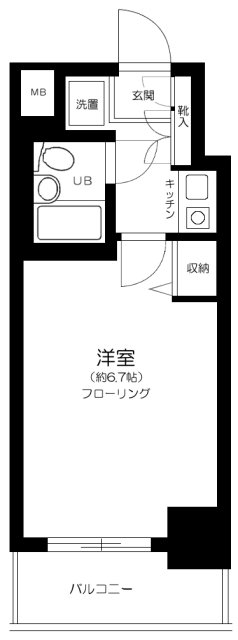 メゾンドール錦糸町ツインの間取り