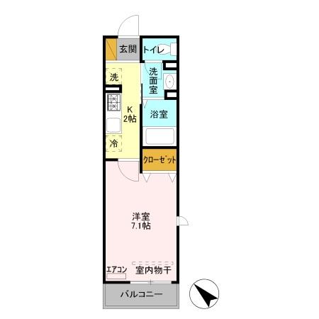 フルールの間取り