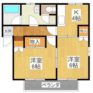 クオレ増渕IIの間取り