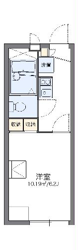 レオパレスヒルズ島台の間取り