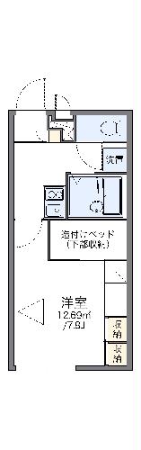 レオパレスモルトベーネⅡの間取り
