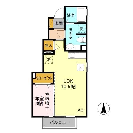 ローズコート宮原 Bの間取り