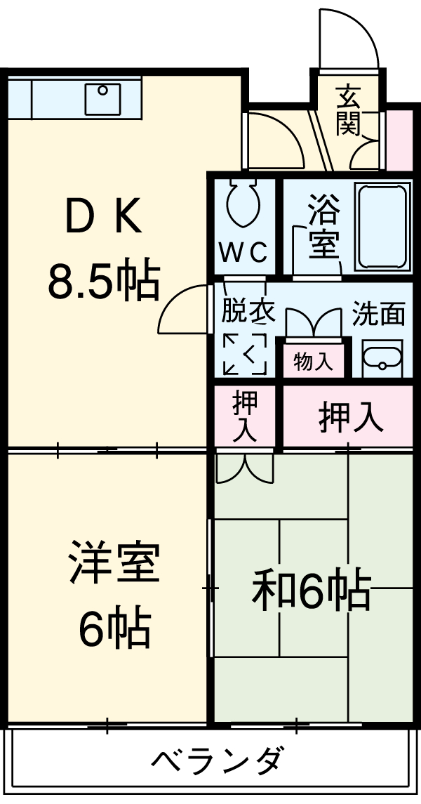 ルミエール上杉の間取り