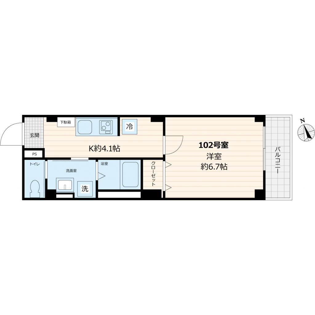 プラザN.J.Aの間取り