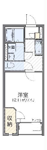 レオネクスト小山ロイヤル館の間取り