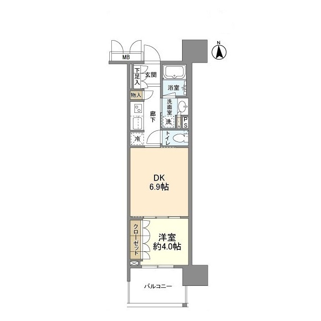 OPUS RESIDENCE SHINSAIBASHI SOUTHの間取り