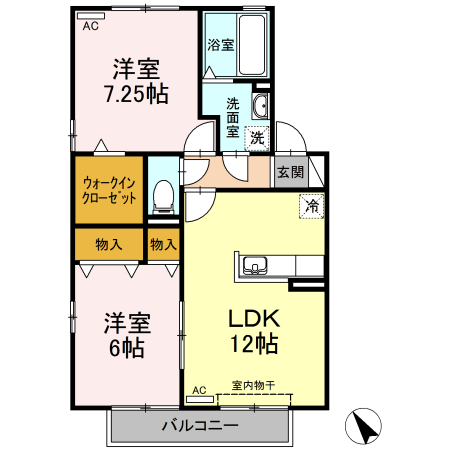 レアルウィルモアの間取り