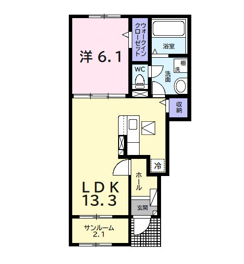 ルミネスⅢの間取り