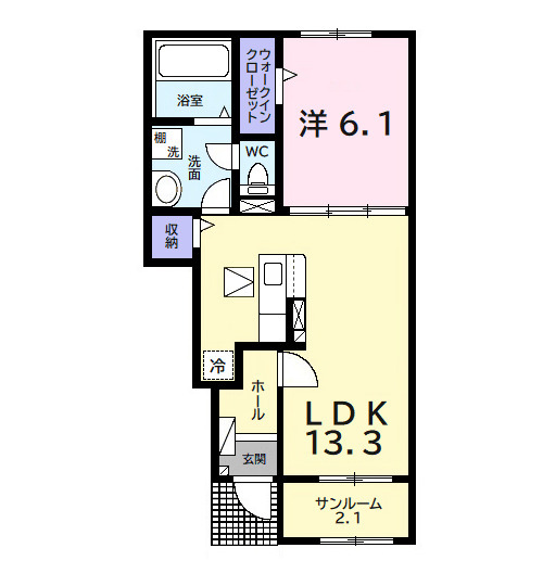 ルミネスⅢの間取り