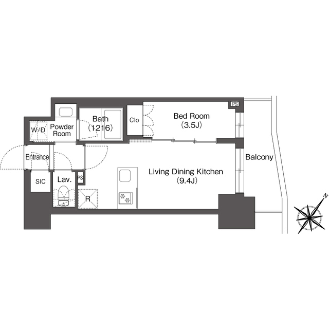 ミュプレ巣鴨駅前の間取り