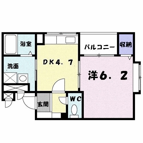 エレガントヒルズ1号館の間取り