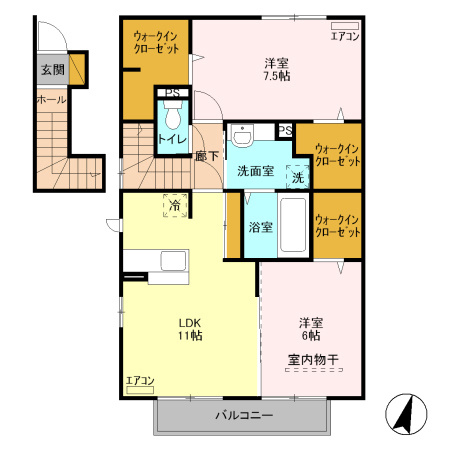 ヴァンベールⅡの間取り