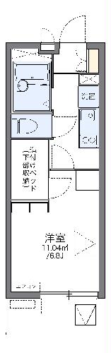 レオパレス駅東の間取り