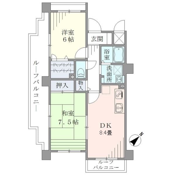 ベルメゾン瑞江の間取り
