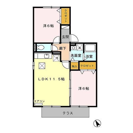 メゾン・ルミエールの間取り