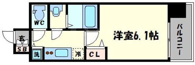 プレサンス玉造駅前の間取り