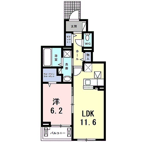 アムール鴨川の間取り