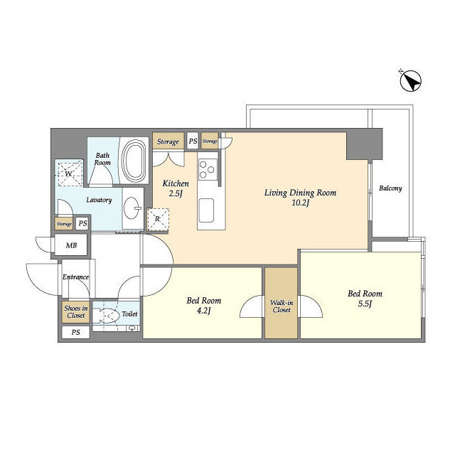 ライトテラス蔵前の間取り