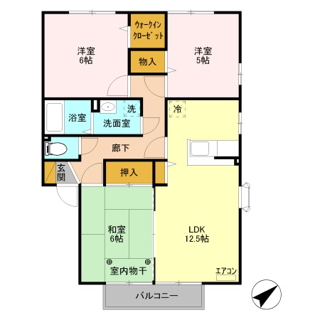 エスペランサ Bの間取り