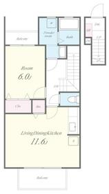 LAND PARK 横大路 A棟の間取り